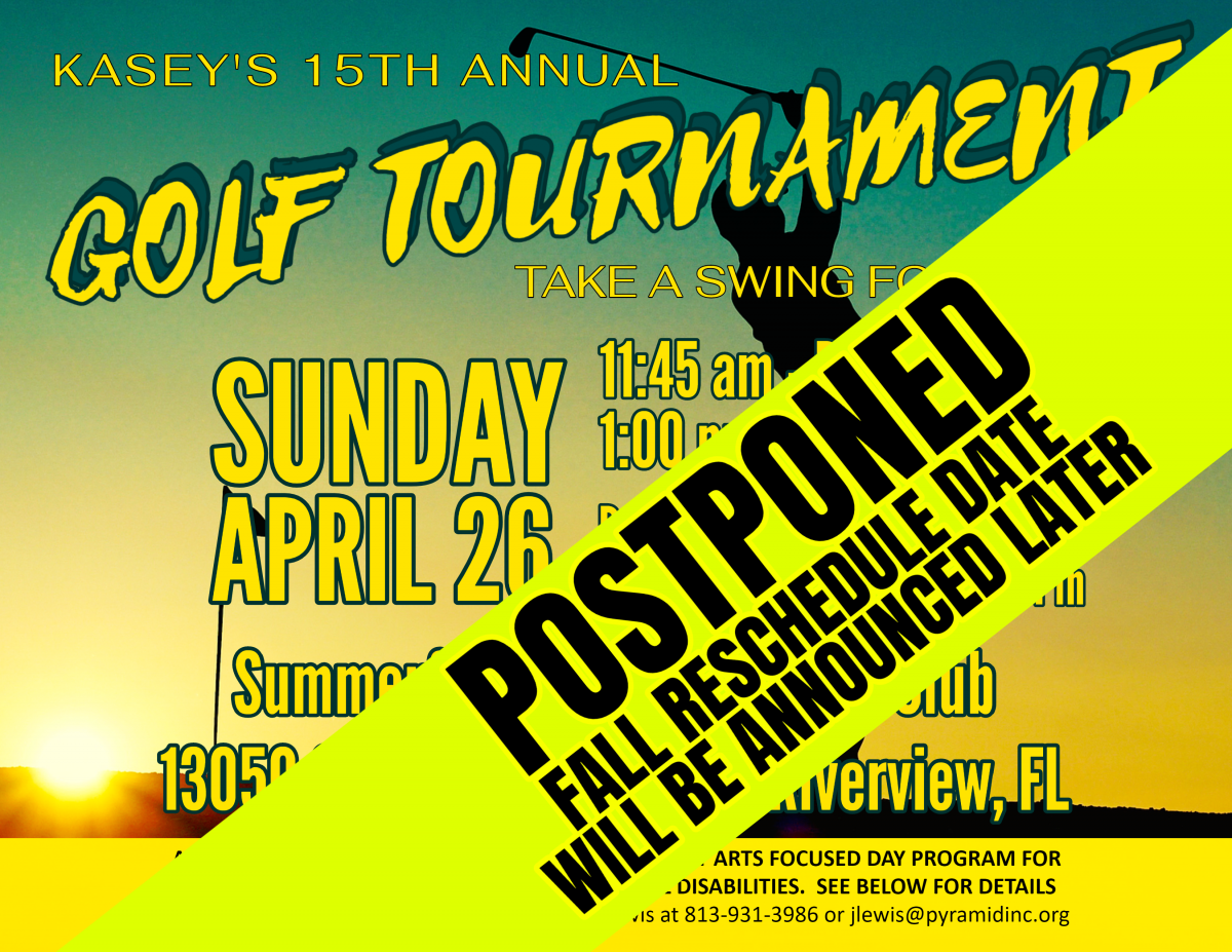 flyer with man playing golf