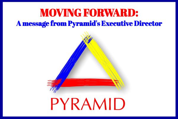 Pyramid Logo with message
